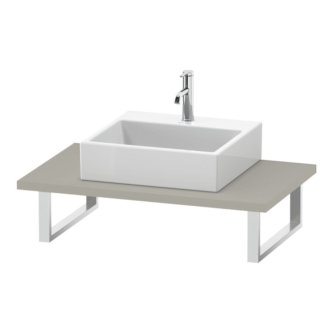 Duravit L-Cube – Πάγκος Νιπτήρα – 800 mm, 800 x 550 x 30 mm, μοντέλο LC106C – Taupe Matt, Decor (LC106C09191)