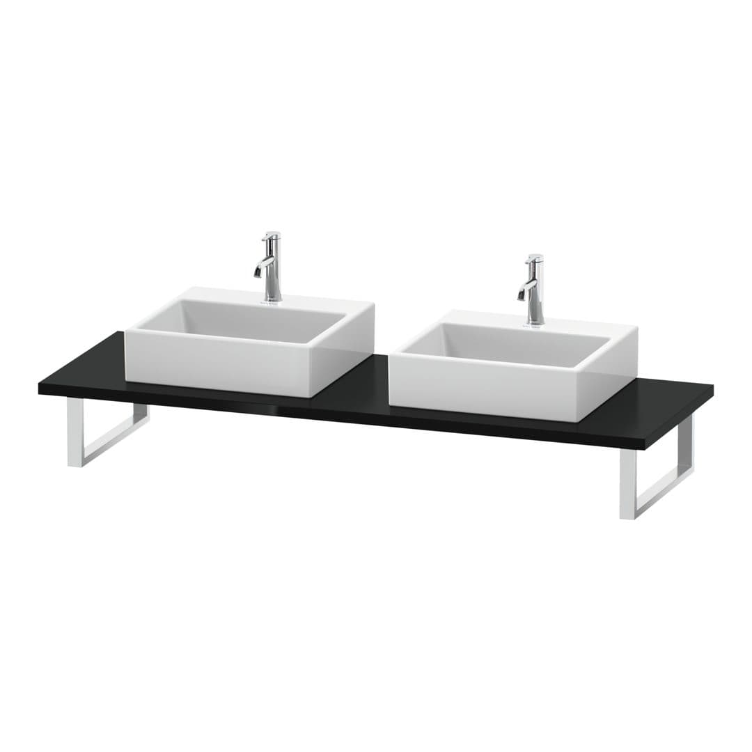Duravit L-Cube – Πάγκος Νιπτήρα – 800 mm, 800 x 550 x 30 mm, μοντέλο LC107C – Black High Gloss, Lacquer (LC107C04040)