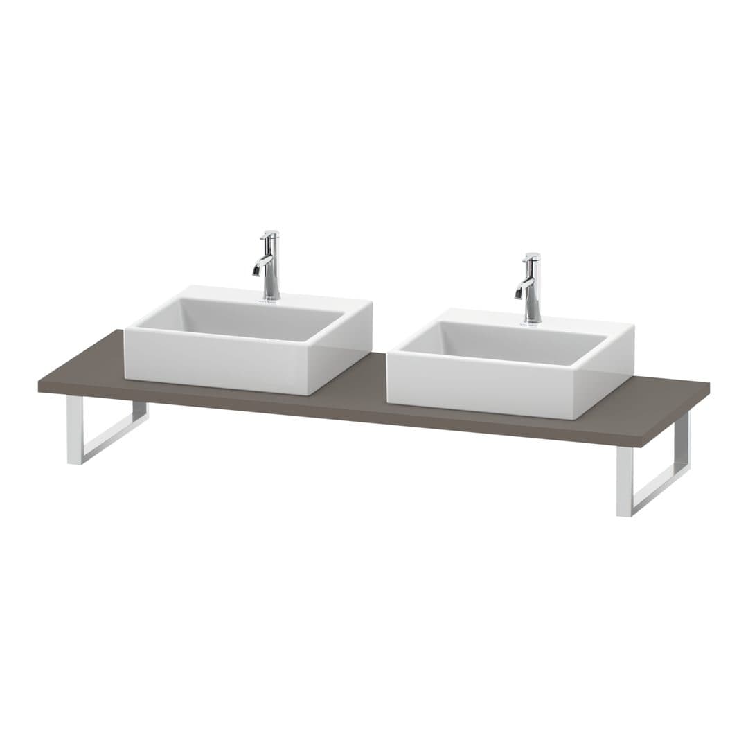 Duravit L-Cube – Πάγκος Νιπτήρα – 800 mm, 800 x 550 x 30 mm, μοντέλο LC107C – Basalte Matt, Decor (LC107C04343)