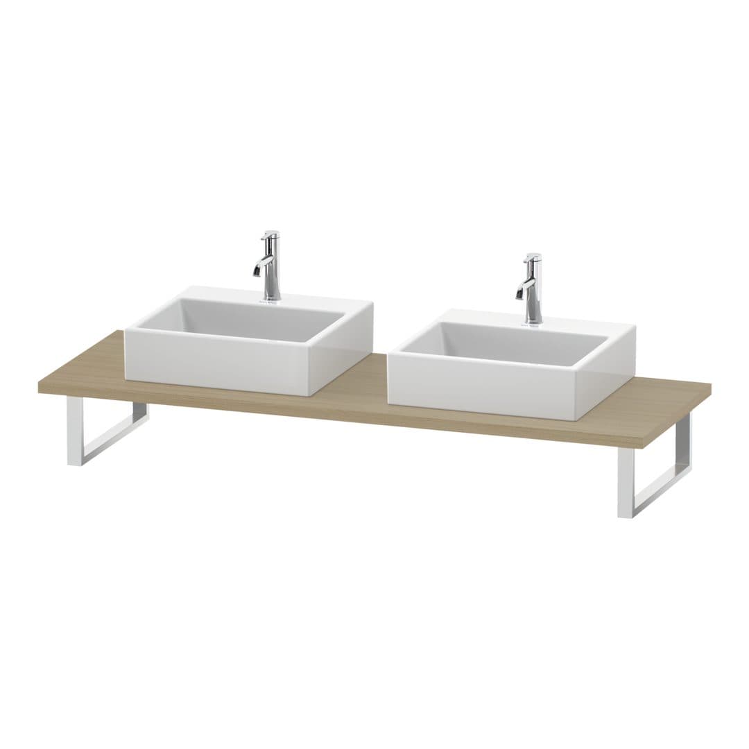Duravit L-Cube – Πάγκος Νιπτήρα – 800 mm, 800 x 550 x 30 mm, μοντέλο LC107C – Mediterranean oak Matt, Real wood veneer (LC107C07171)