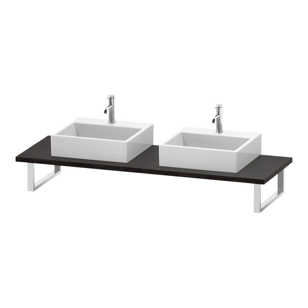 Duravit L-Cube – Πάγκος Νιπτήρα – 800 mm, 800 x 550 x 30 mm, μοντέλο LC107C – Brushed dark oak Matt, Real wood veneer (LC107C07272)
