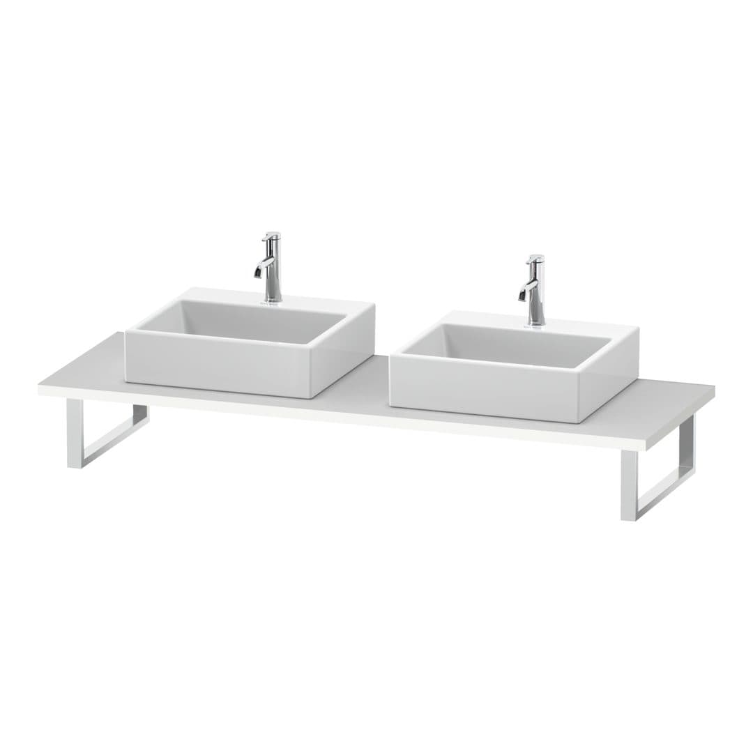 Duravit L-Cube – Πάγκος Νιπτήρα – 800 mm, 800 x 550 x 30 mm, μοντέλο LC107C – White Super Matt, Decor (LC107C08484)