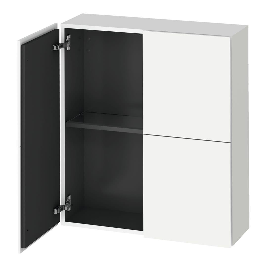 Duravit L-Cube – Κολόνα Μπάνιου – 700 mm, μεσαία, 2 πόρτες, 700 x 243 x 800 mm – White Matt, Decor (LC116701818)