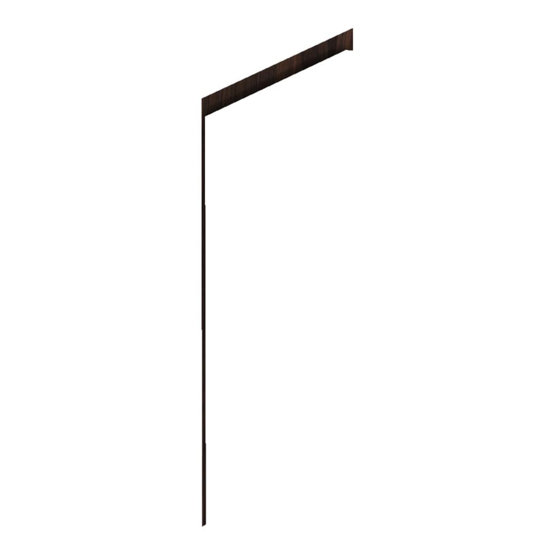 Duravit L-Cube – Κολόνα Μπάνιου – 700 mm, μεσαία, 2 πόρτες, 700 x 243 x 800 mm – Brushed walnut Matt, Real wood veneer (LC116706969)