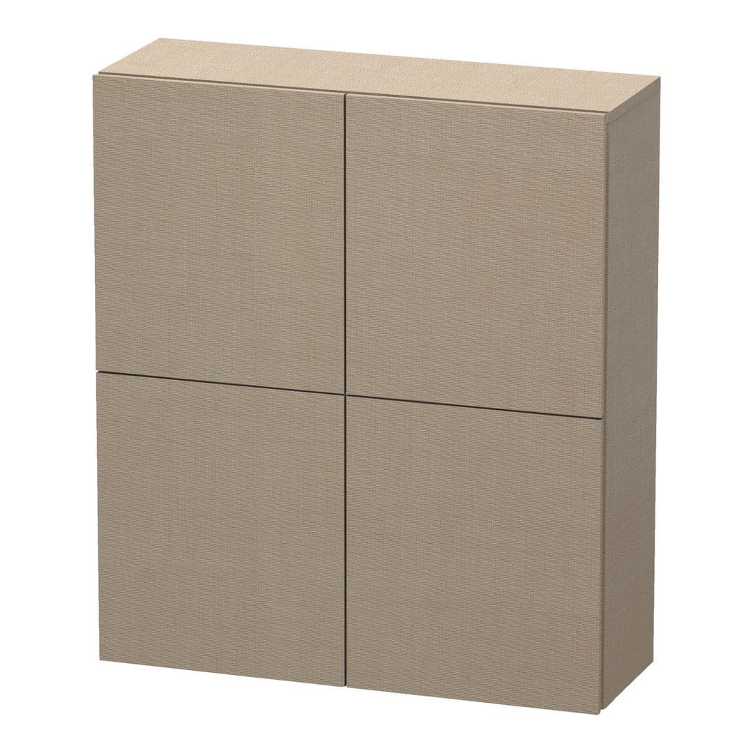 Duravit L-Cube – Κολόνα Μπάνιου – 700 mm, μεσαία, 2 πόρτες, 700 x 243 x 800 mm – Linen Matt, Decor (LC116707575)