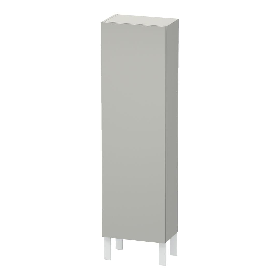 Duravit L-Cube – Κολόνα Μπάνιου – 400 mm, μεσαία, 1 πόρτα, αριστερή – Concrete grey Matt, Decor (LC1168L0707)