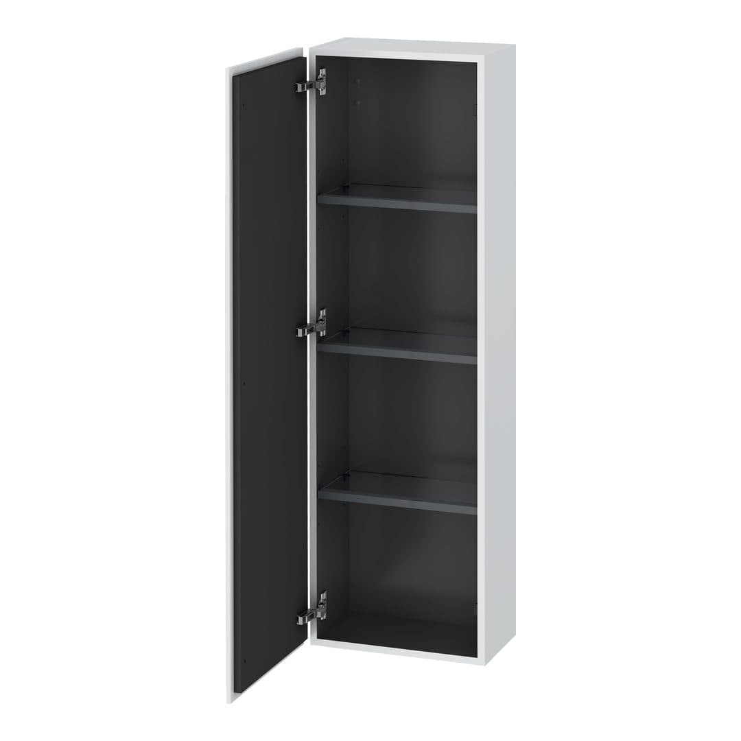 Duravit L-Cube – Κολόνα Μπάνιου – 400 mm, μεσαία, 1 πόρτα, αριστερή – White Matt, Decor (LC1168L1818)