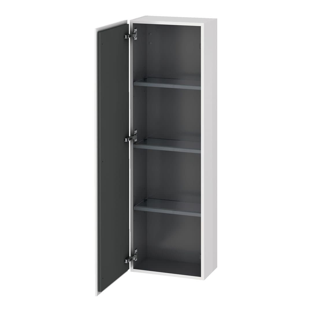 Duravit L-Cube – Κολόνα Μπάνιου – 400 mm, μεσαία, 1 πόρτα, αριστερή – White High Gloss, Lacquer (LC1168L8585)