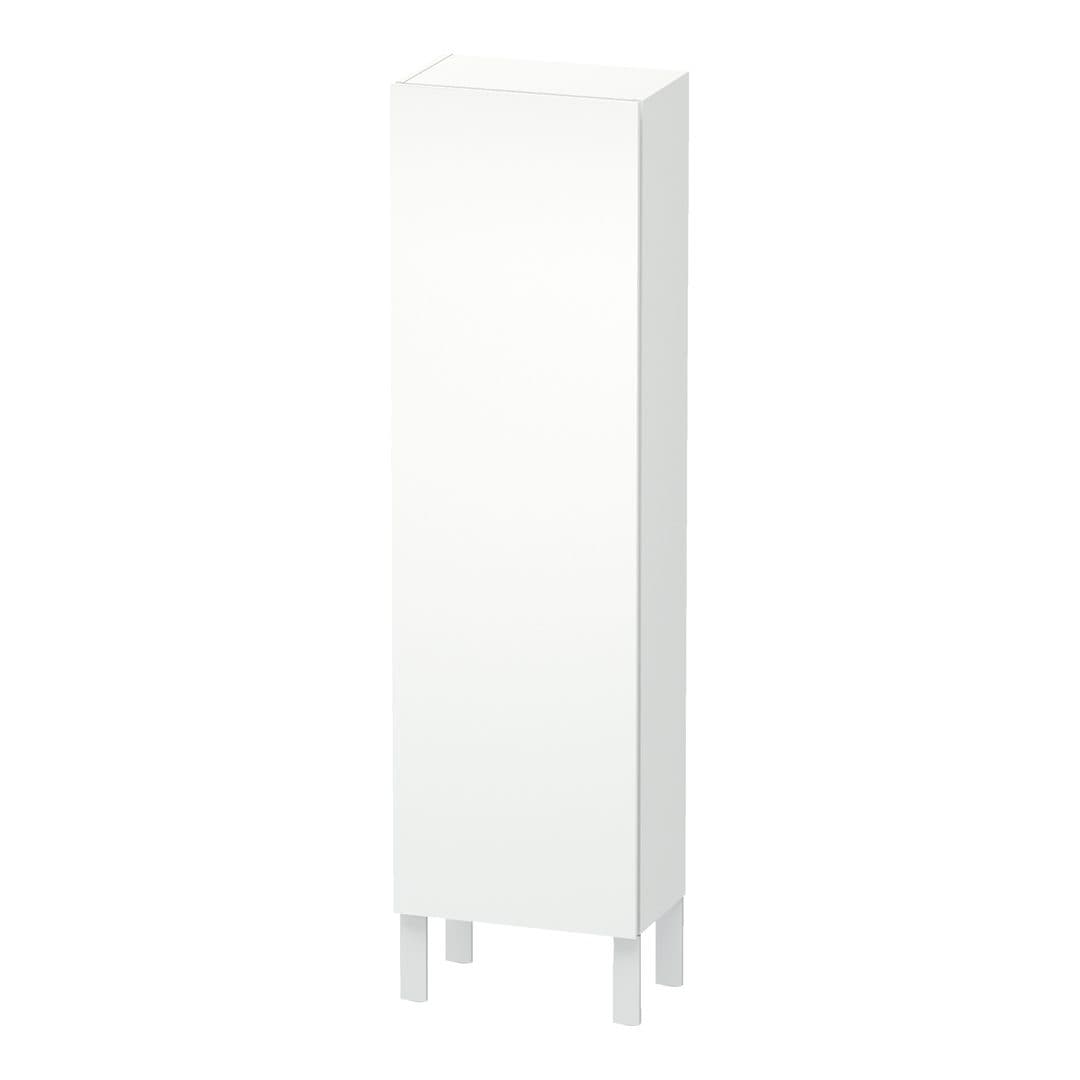Duravit L-Cube – Κολόνα Μπάνιου – 400 mm, μεσαία, 1 πόρτα, δεξιά, 400 x 243 x 1320 mm – White Matt, Decor (LC1168R1818)