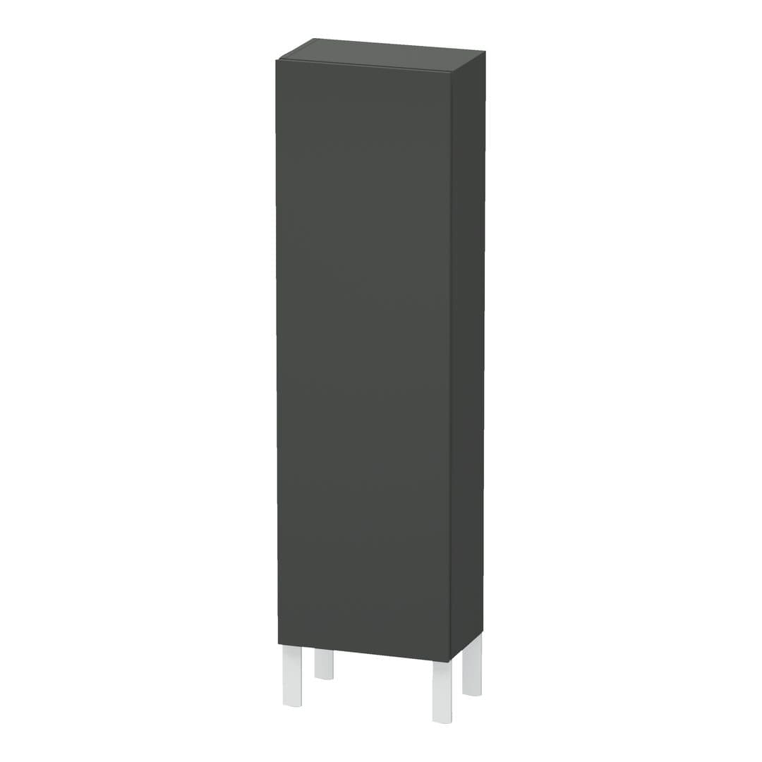 Duravit L-Cube – Κολόνα Μπάνιου – 400 mm, μεσαία, 1 πόρτα, δεξιά, 400 x 243 x 1320 mm – Graphite Matt, Decor (LC1168R4949)