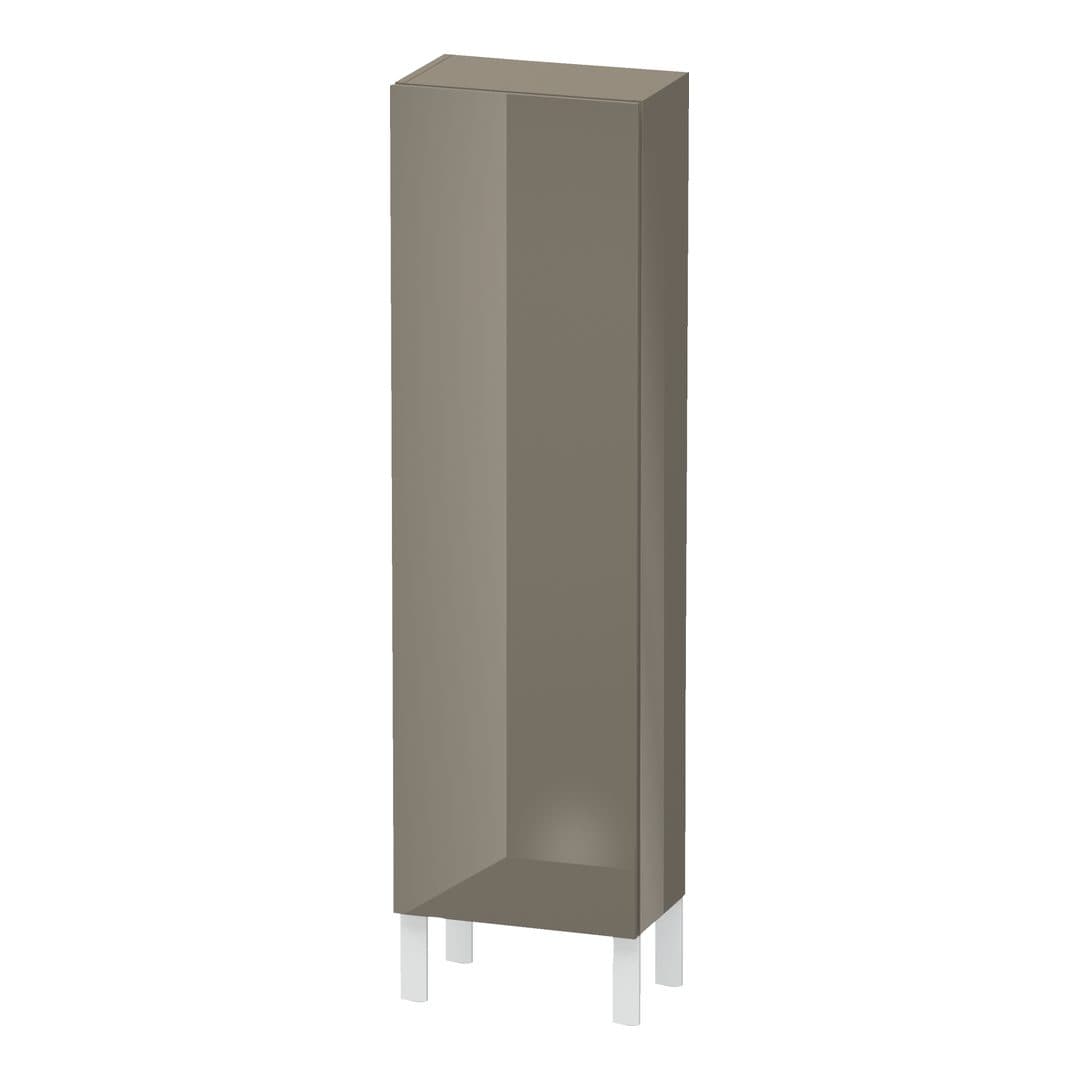 Duravit L-Cube – Κολόνα Μπάνιου – 400 mm, μεσαία, 1 πόρτα, δεξιά, 400 x 243 x 1320 mm – Flannel Grey High Gloss, Lacquer (LC1168R8989)
