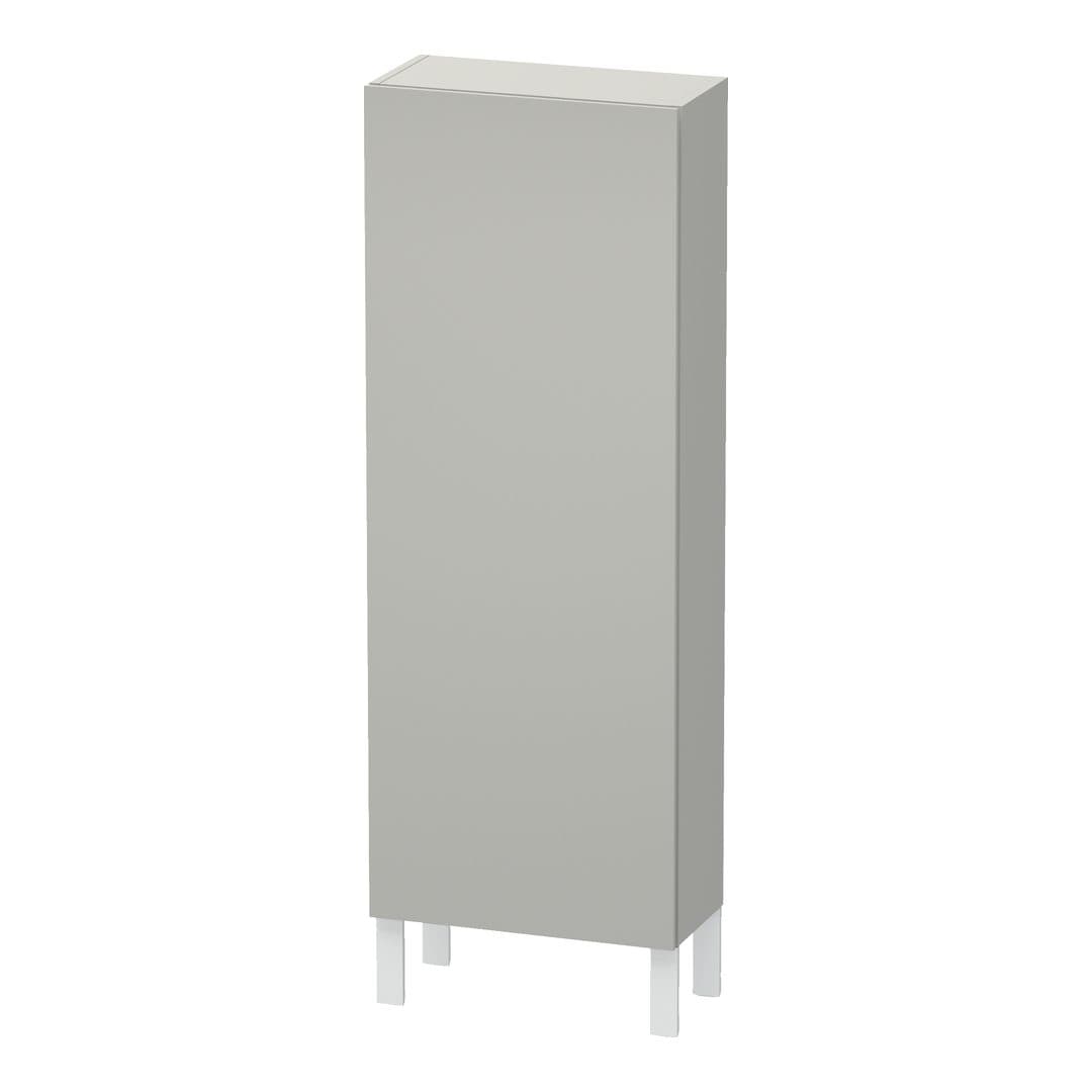 Duravit L-Cube – Κολόνα Μπάνιου – 500 mm, μεσαία, 1 πόρτα, αριστερή, 500 x 243 x 1320 mm – Concrete grey Matt, Decor (LC1169L0707)