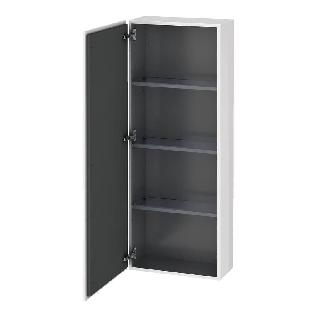 Duravit L-Cube – Κολόνα Μπάνιου – 500 mm, μεσαία, 1 πόρτα, αριστερή – White High Gloss, Decor (LC1169L2222)