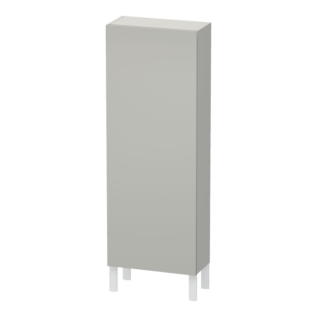Duravit L-Cube – Κολόνα Μπάνιου – 500 mm, μεσαία, 1 πόρτα, δεξιά, 500 x 243 x 1320 mm – Concrete grey Matt, Decor (LC1169R0707)