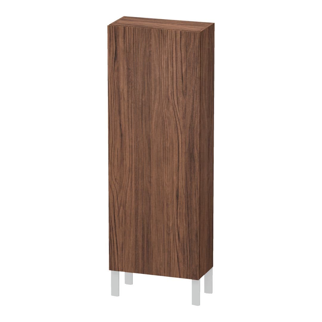 Duravit L-Cube – Κολόνα Μπάνιου – 500 mm, μεσαία, 1 πόρτα, δεξιά, 500 x 243 x 1320 mm – Walnut dark Matt, Decor (LC1169R2121)