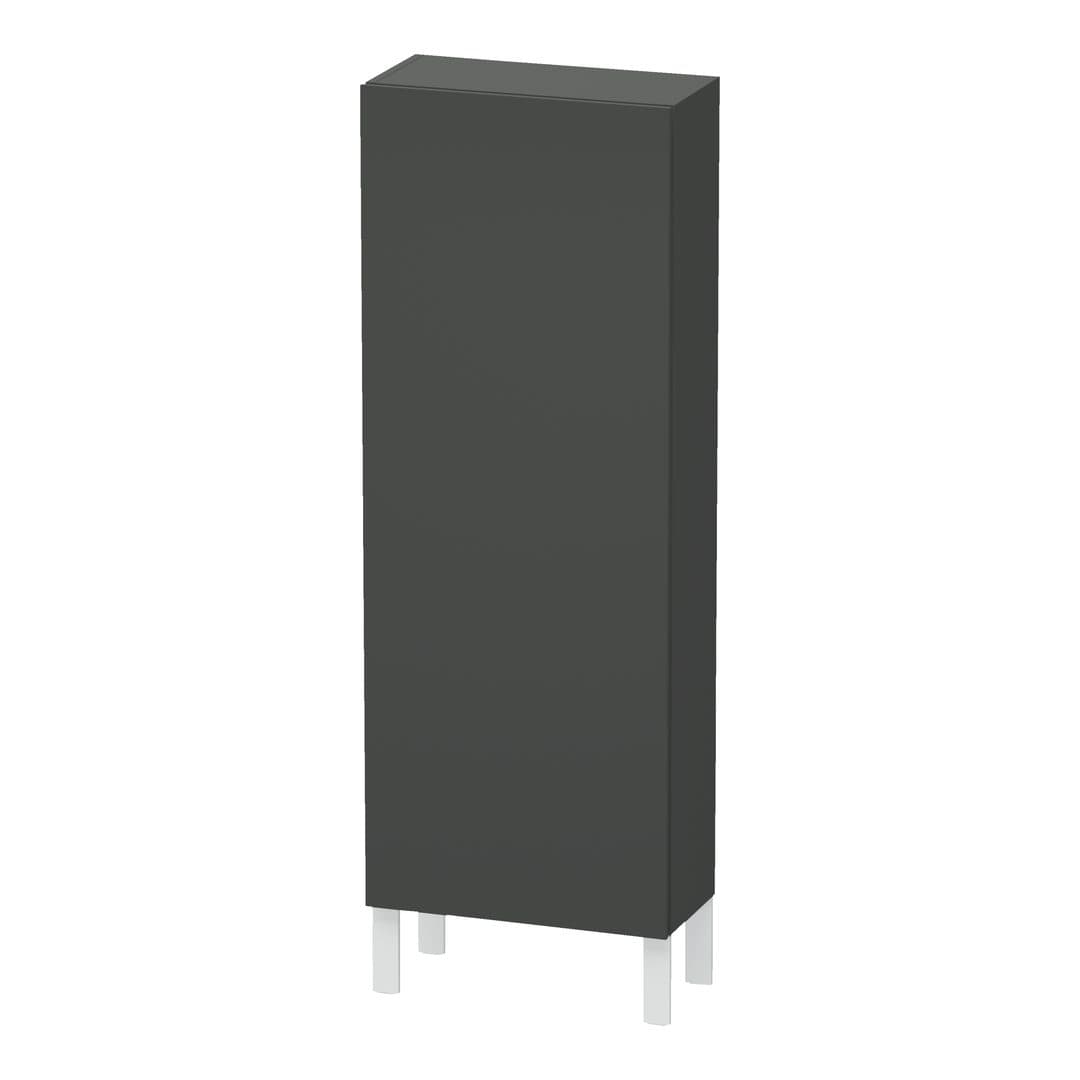 Duravit L-Cube – Κολόνα Μπάνιου – 500 mm, μεσαία, 1 πόρτα, δεξιά, 500 x 243 x 1320 mm – Graphite Matt, Decor (LC1169R4949)