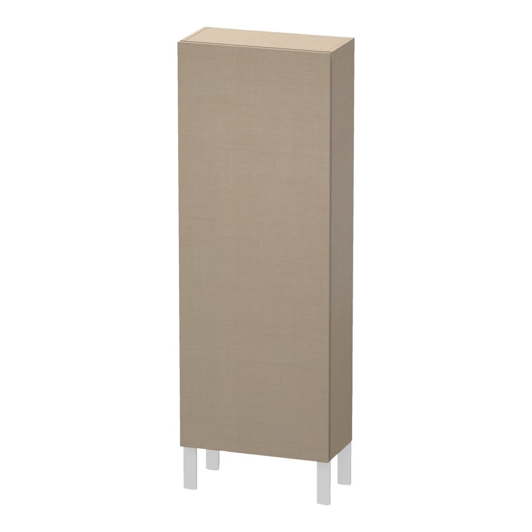 Duravit L-Cube – Κολόνα Μπάνιου – 500 mm, μεσαία, 1 πόρτα, δεξιά, 500 x 243 x 1320 mm – Linen Matt, Decor (LC1169R7575)