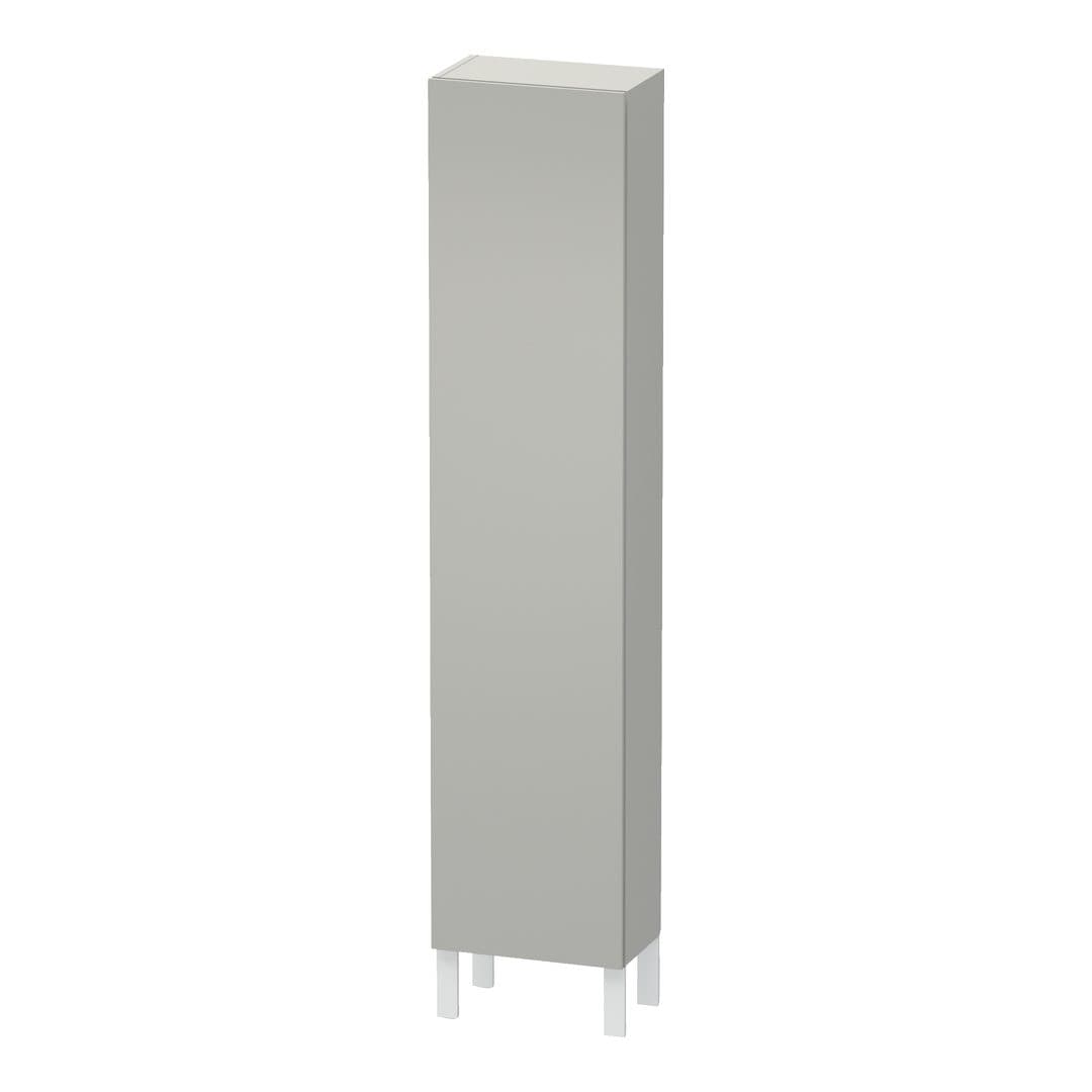 Duravit L-Cube – Κολόνα Μπάνιου – 400 mm, 1 πόρτα, αριστερή, 400 x 243 x 1760 mm – Concrete grey Matt, Decor (LC1170L0707)