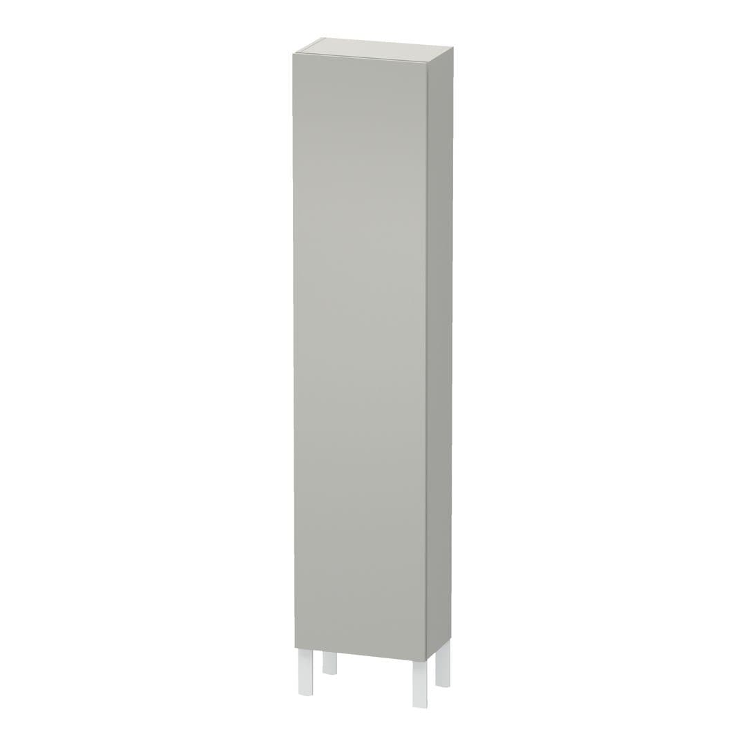 Duravit L-Cube – Κολόνα Μπάνιου – 400 mm, 1 πόρτα, δεξιά, 400 x 243 x 1760 mm – Concrete grey Matt, Decor (LC1170R0707)