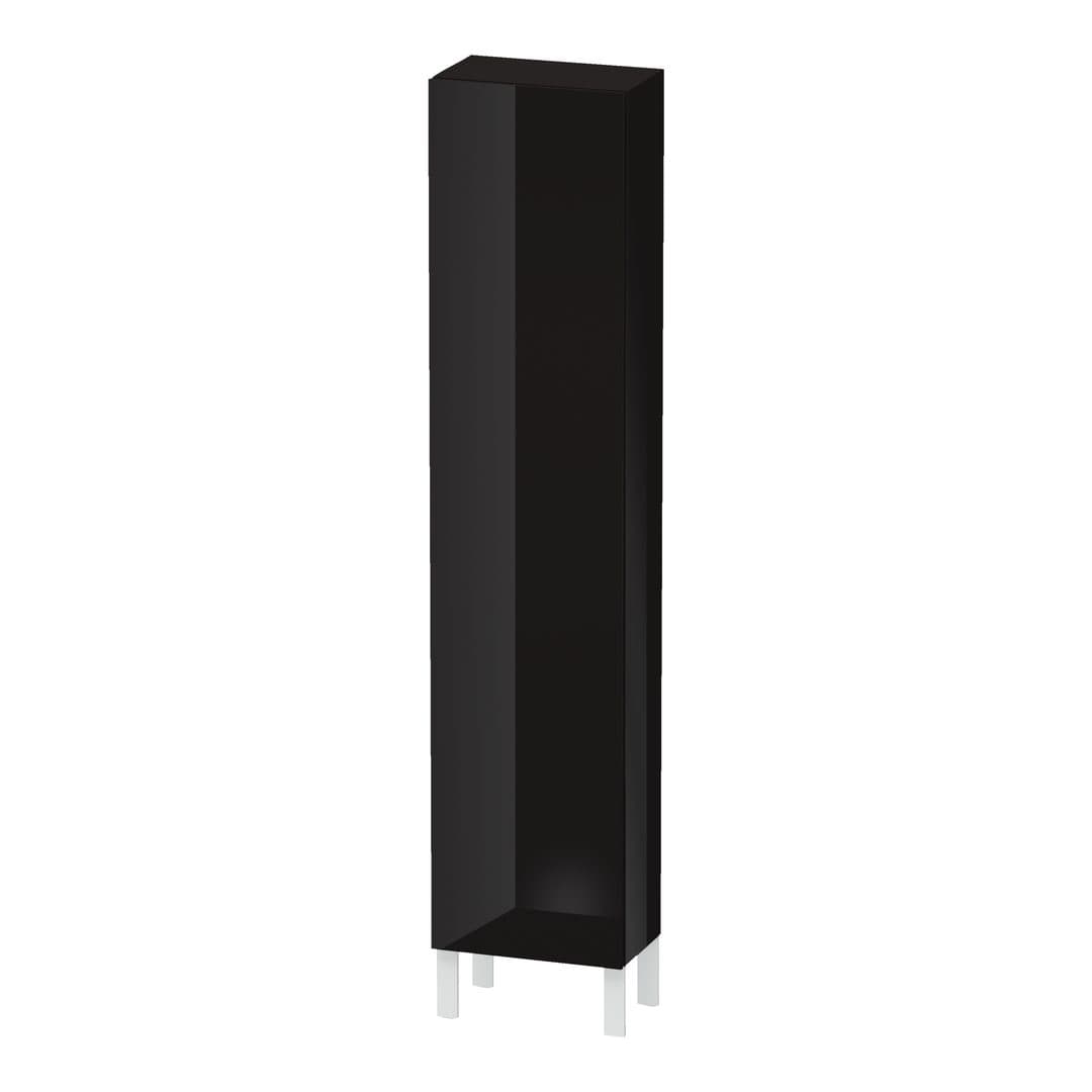 Duravit L-Cube – Κολόνα Μπάνιου – 400 mm, 1 πόρτα, δεξιά, 400 x 243 x 1760 mm – Black High Gloss, Lacquer (LC1170R4040)