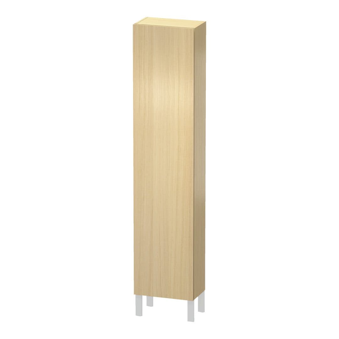 Duravit L-Cube – Κολόνα Μπάνιου – 400 mm, 1 πόρτα, δεξιά, 400 x 243 x 1760 mm – Mediterranean oak Matt, Real wood veneer (LC1170R7171)