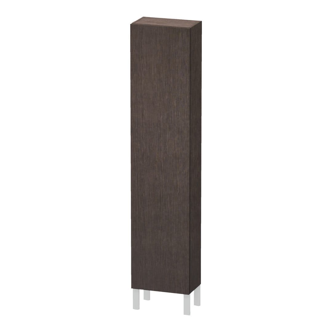 Duravit L-Cube – Κολόνα Μπάνιου – 400 mm, 1 πόρτα, δεξιά, 400 x 243 x 1760 mm – Brushed dark oak Matt, Real wood veneer (LC1170R7272)