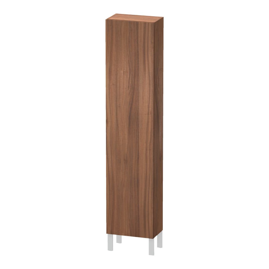 Duravit L-Cube – Κολόνα Μπάνιου – 400 mm, 1 πόρτα, δεξιά, 400 x 243 x 1760 mm – Walnut Matt, Decor (LC1170R7979)