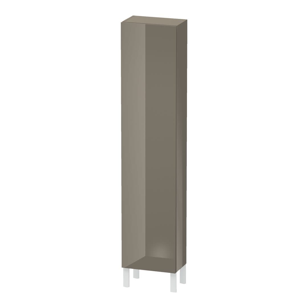 Duravit L-Cube – Κολόνα Μπάνιου – 400 mm, 1 πόρτα, δεξιά, 400 x 243 x 1760 mm – Flannel Grey High Gloss, Lacquer (LC1170R8989)