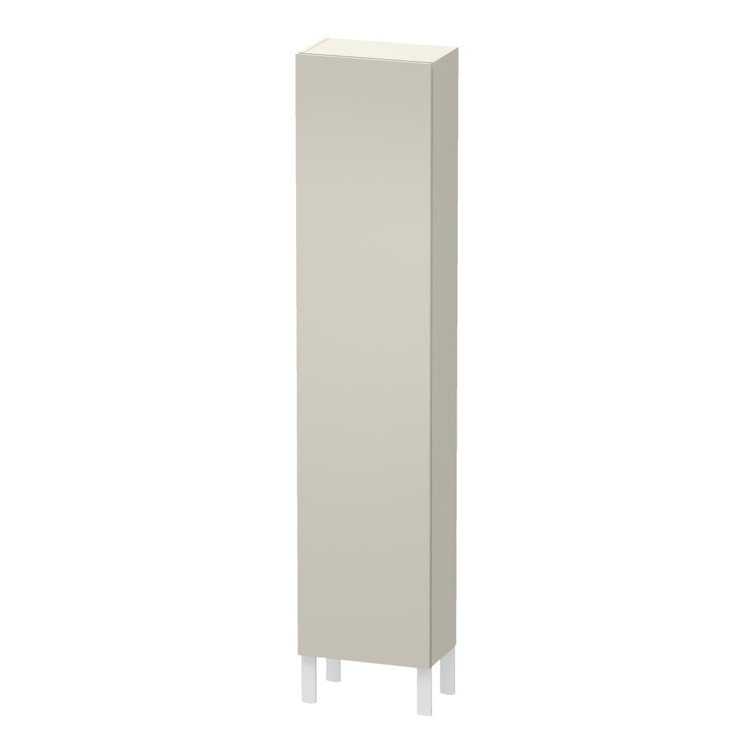 Duravit L-Cube – Κολόνα Μπάνιου – 400 mm, 1 πόρτα, δεξιά, 400 x 243 x 1760 mm – Taupe Matt, Decor (LC1170R9191)