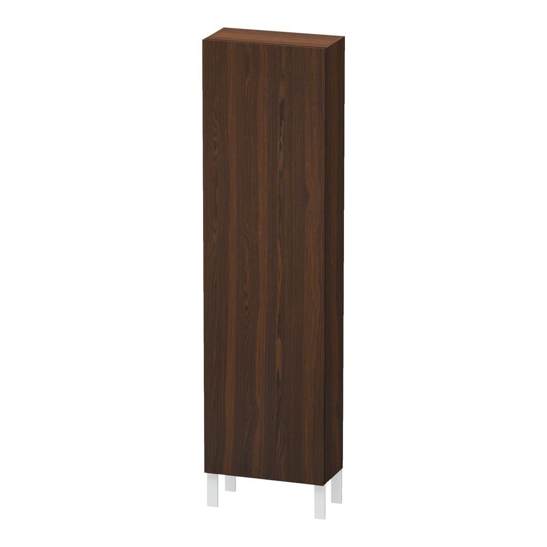 Duravit L-Cube – Κολόνα Μπάνιου – 500 mm, 1 πόρτα, αριστερή, 500 x 243 x 1760 mm – Brushed walnut Matt, Real wood veneer (LC1171L6969)