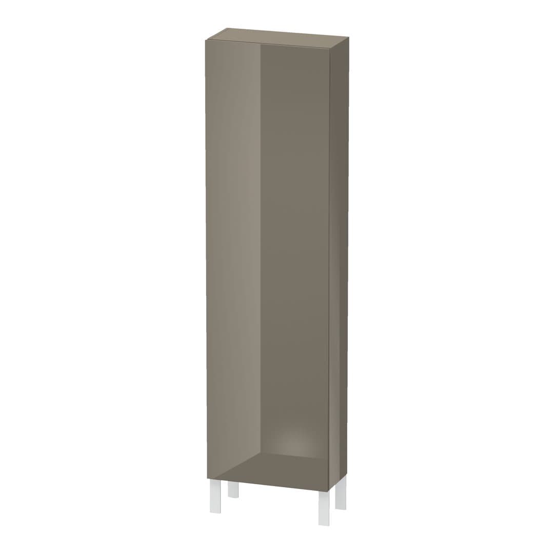 Duravit L-Cube – Κολόνα Μπάνιου – 500 mm, 1 πόρτα, δεξιά, 500 x 243 x 1760 mm – Flannel Grey High Gloss, Lacquer (LC1171R8989)