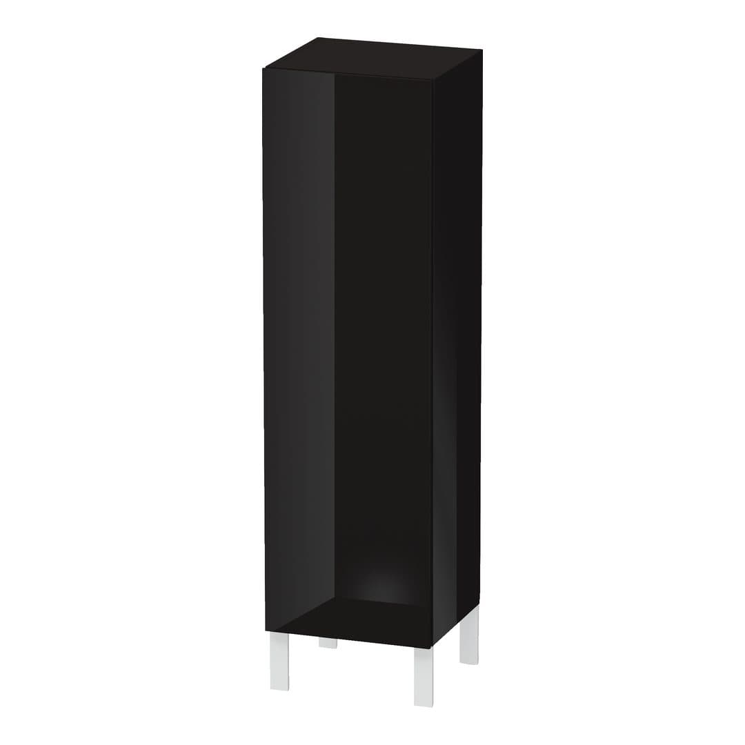 Duravit L-Cube – Κολόνα Μπάνιου – 400 mm, μεσαία, 1 πόρτα, αριστερή, 400 x 363 x 1320 mm – Black High Gloss, Lacquer (LC1178L4040)