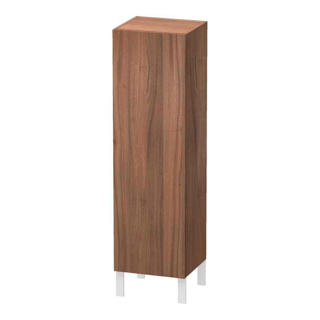 Duravit L-Cube – Κολόνα Μπάνιου – 400 mm, μεσαία, 1 πόρτα, αριστερή, 400 x 363 x 1320 mm – Walnut Matt, Decor (LC1178L7979)