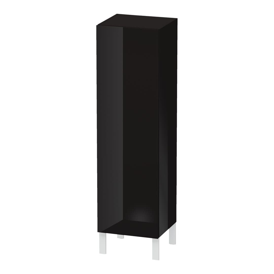 Duravit L-Cube – Κολόνα Μπάνιου – 400 mm, μεσαία, 1 πόρτα, δεξιά, 400 x 363 x 1320 mm – Black High Gloss, Lacquer (LC1178R4040)