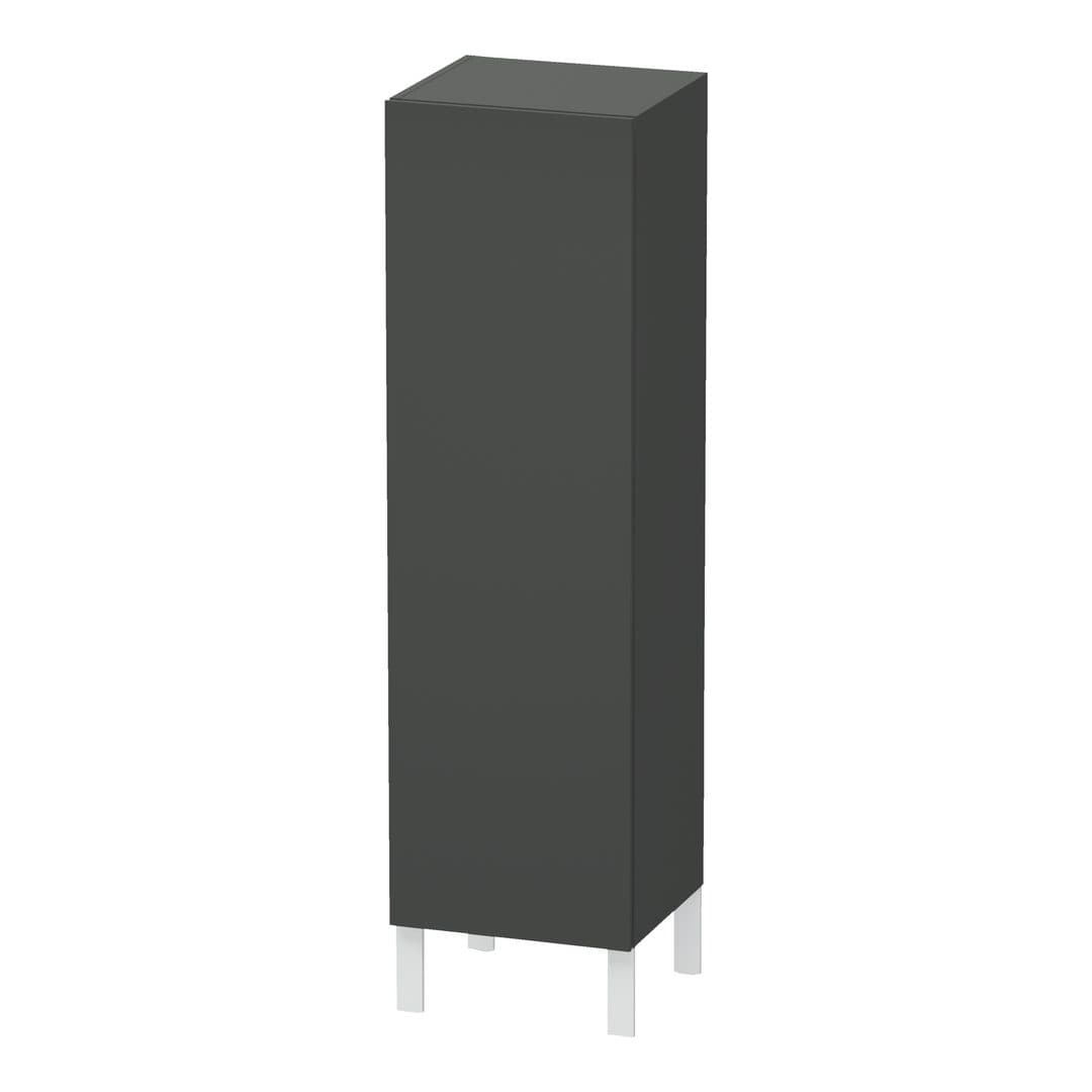 Duravit L-Cube – Κολόνα Μπάνιου – 400 mm, μεσαία, 1 πόρτα, δεξιά, 400 x 363 x 1320 mm – Graphite Matt, Decor (LC1178R4949)