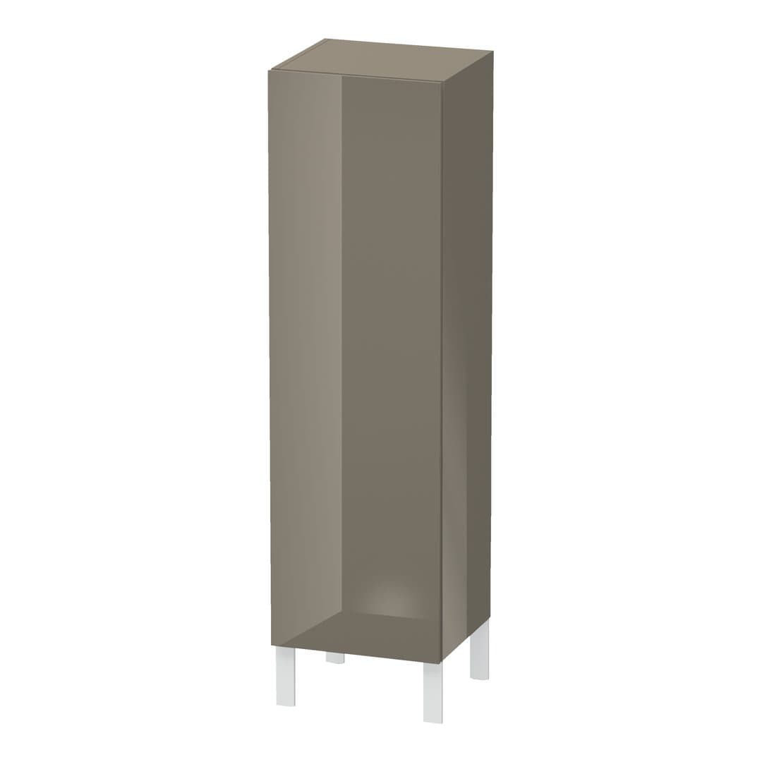 Duravit L-Cube – Κολόνα Μπάνιου – 400 mm, μεσαία, 1 πόρτα, δεξιά, 400 x 363 x 1320 mm – Flannel Grey High Gloss, Lacquer (LC1178R8989)