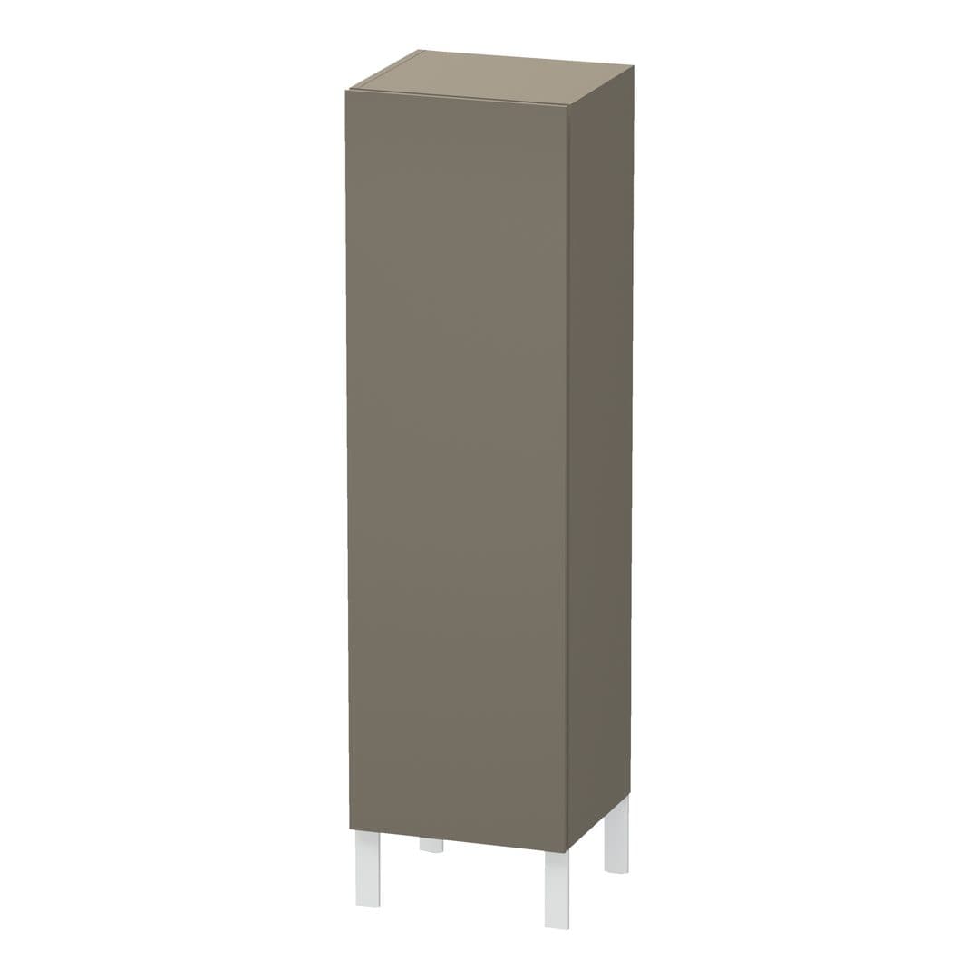 Duravit L-Cube – Κολόνα Μπάνιου – 400 mm, μεσαία, 1 πόρτα, δεξιά, 400 x 363 x 1320 mm – Flannel Grey Satin Matt, Lacquer (LC1178R9090)