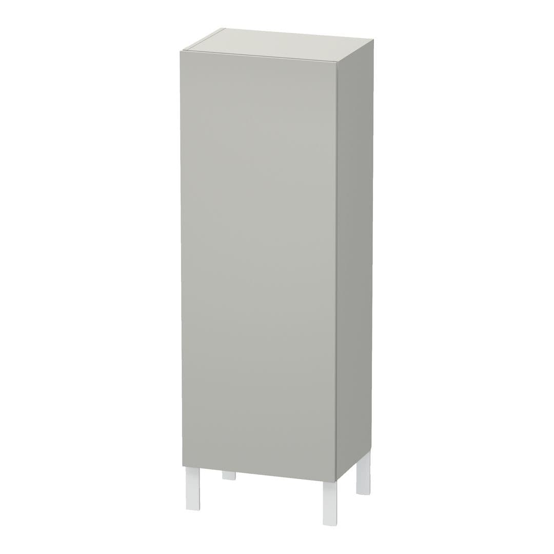 Duravit L-Cube – Κολόνα Μπάνιου – 500 mm, μεσαία, 1 πόρτα, αριστερή, 500 x 363 x 1320 mm – Concrete grey Matt, Decor (LC1179L0707)
