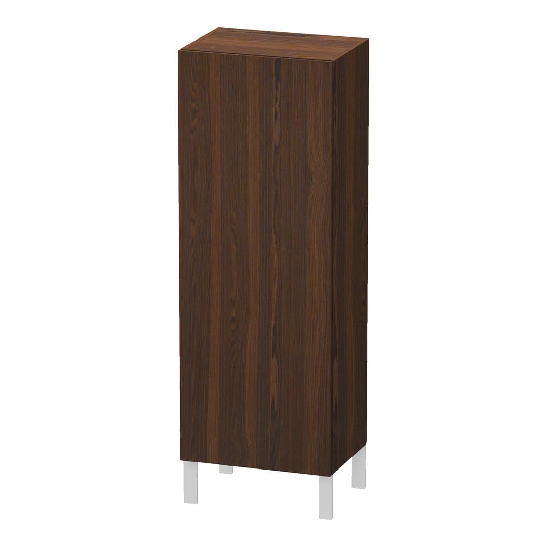 Duravit L-Cube – Κολόνα Μπάνιου – 500 mm, μεσαία, 1 πόρτα, αριστερή, 500 x 363 x 1320 mm – Brushed walnut Matt, Real wood veneer (LC1179L6969)