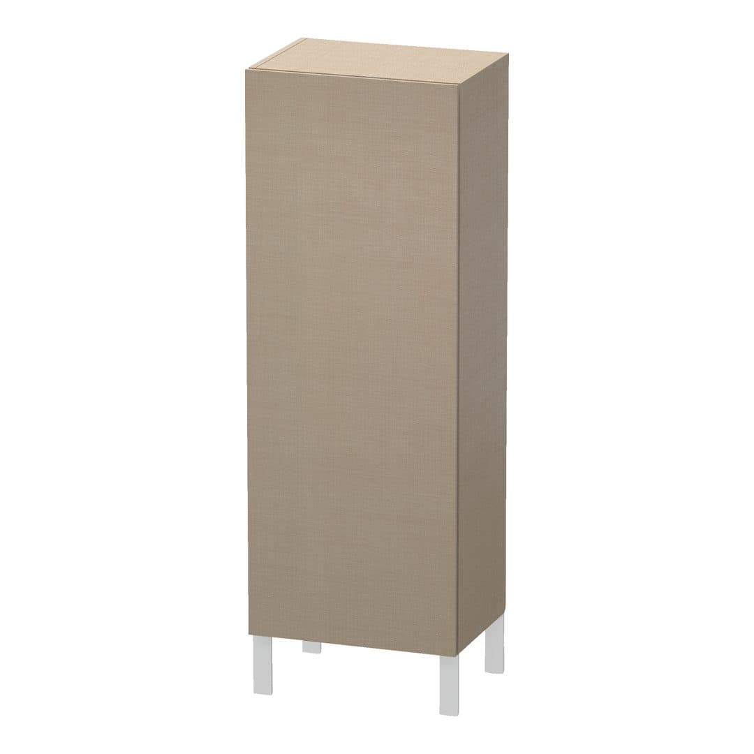 Duravit L-Cube – Κολόνα Μπάνιου – 500 mm, μεσαία, 1 πόρτα, αριστερή, 500 x 363 x 1320 mm – Linen Matt, Decor (LC1179L7575)
