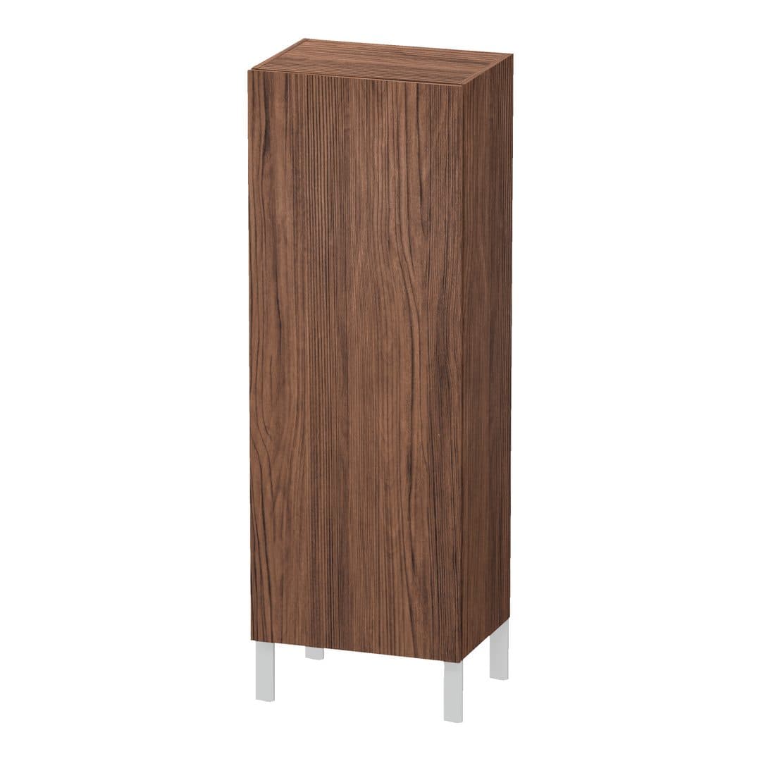 Duravit L-Cube – Κολόνα Μπάνιου – 500 mm, μεσαία, 1 πόρτα, δεξιά, 500 x 363 x 1320 mm – Walnut dark Matt, Decor (LC1179R2121)