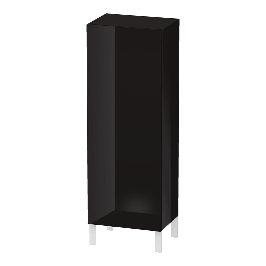 Duravit L-Cube – Κολόνα Μπάνιου – 500 mm, μεσαία, 1 πόρτα, δεξιά, 500 x 363 x 1320 mm – Black High Gloss, Lacquer (LC1179R4040)