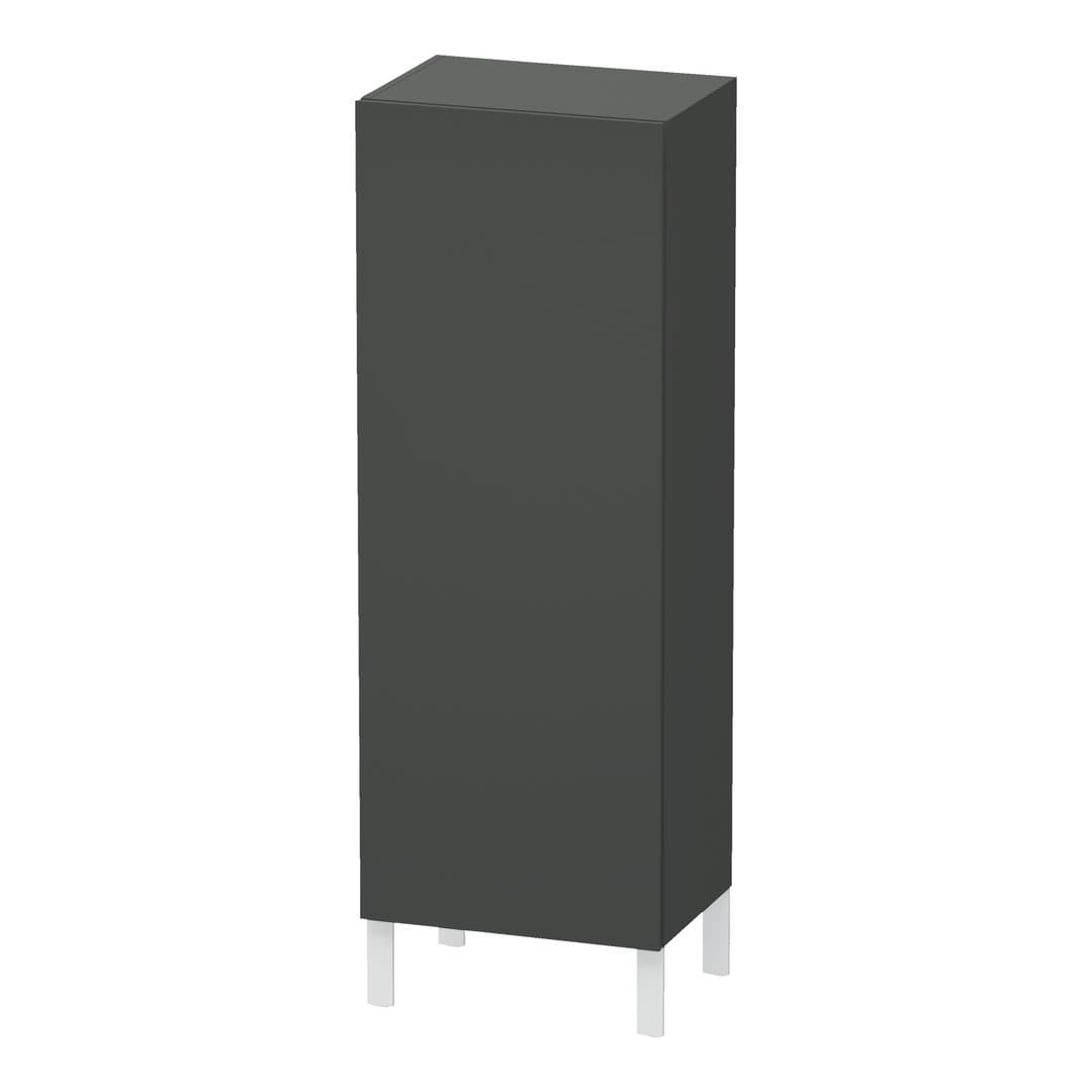 Duravit L-Cube – Κολόνα Μπάνιου – 500 mm, μεσαία, 1 πόρτα, δεξιά, 500 x 363 x 1320 mm – Graphite Matt, Decor (LC1179R4949)