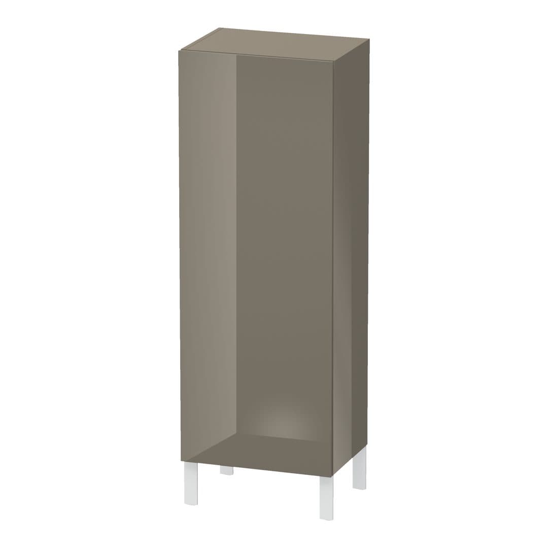 Duravit L-Cube – Κολόνα Μπάνιου – 500 mm, μεσαία, 1 πόρτα, δεξιά, 500 x 363 x 1320 mm – Flannel Grey High Gloss, Lacquer (LC1179R8989)