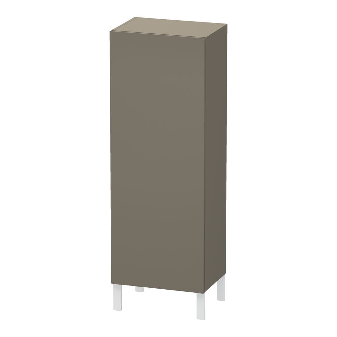 Duravit L-Cube – Κολόνα Μπάνιου – 500 mm, μεσαία, 1 πόρτα, δεξιά, 500 x 363 x 1320 mm – Flannel Grey Satin Matt, Lacquer (LC1179R9090)