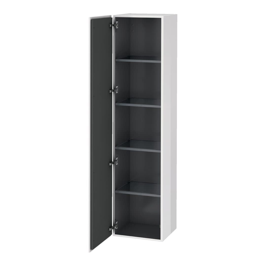 Duravit L-Cube – Κολόνα Μπάνιου – 400 mm, 1 πόρτα, αριστερή, 400 x 363 x 1760 mm – White High Gloss, Lacquer (LC1180L8585)
