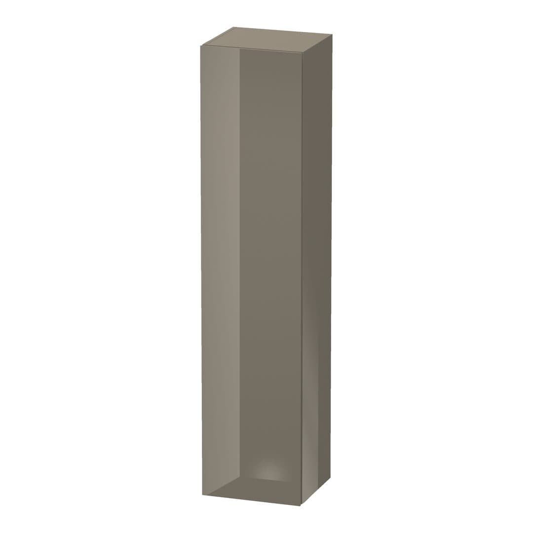 Duravit L-Cube – Κολόνα Μπάνιου – 400 mm, 1 πόρτα, δεξιά, 400 x 363 x 1760 mm – Flannel Grey High Gloss, Lacquer (LC1180R8989)
