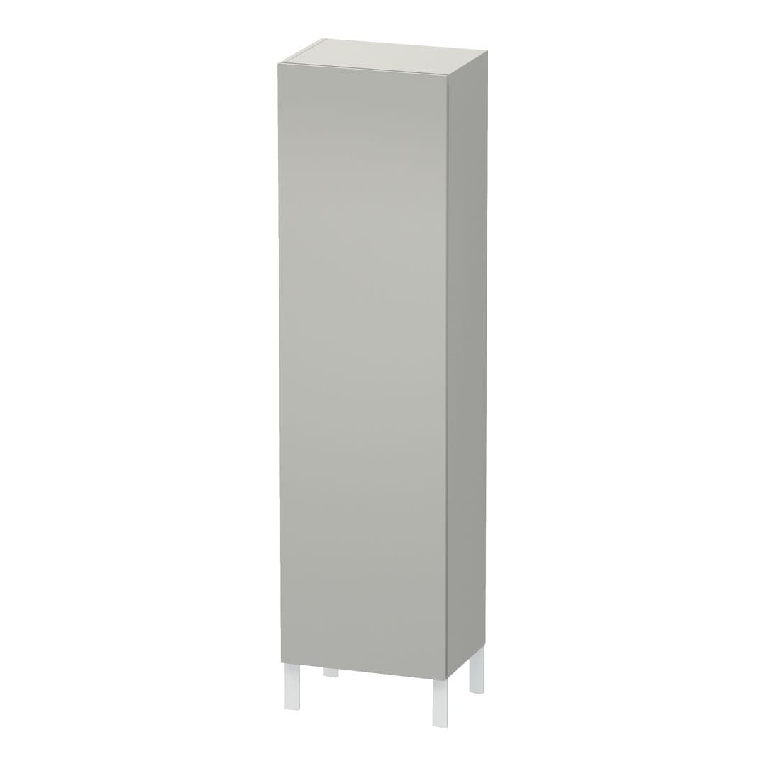 Duravit L-Cube – Κολόνα Μπάνιου – 500 mm, 1 πόρτα, αριστερή, 500 x 363 x 1760 mm – Concrete grey Matt, Decor (LC1181L0707)