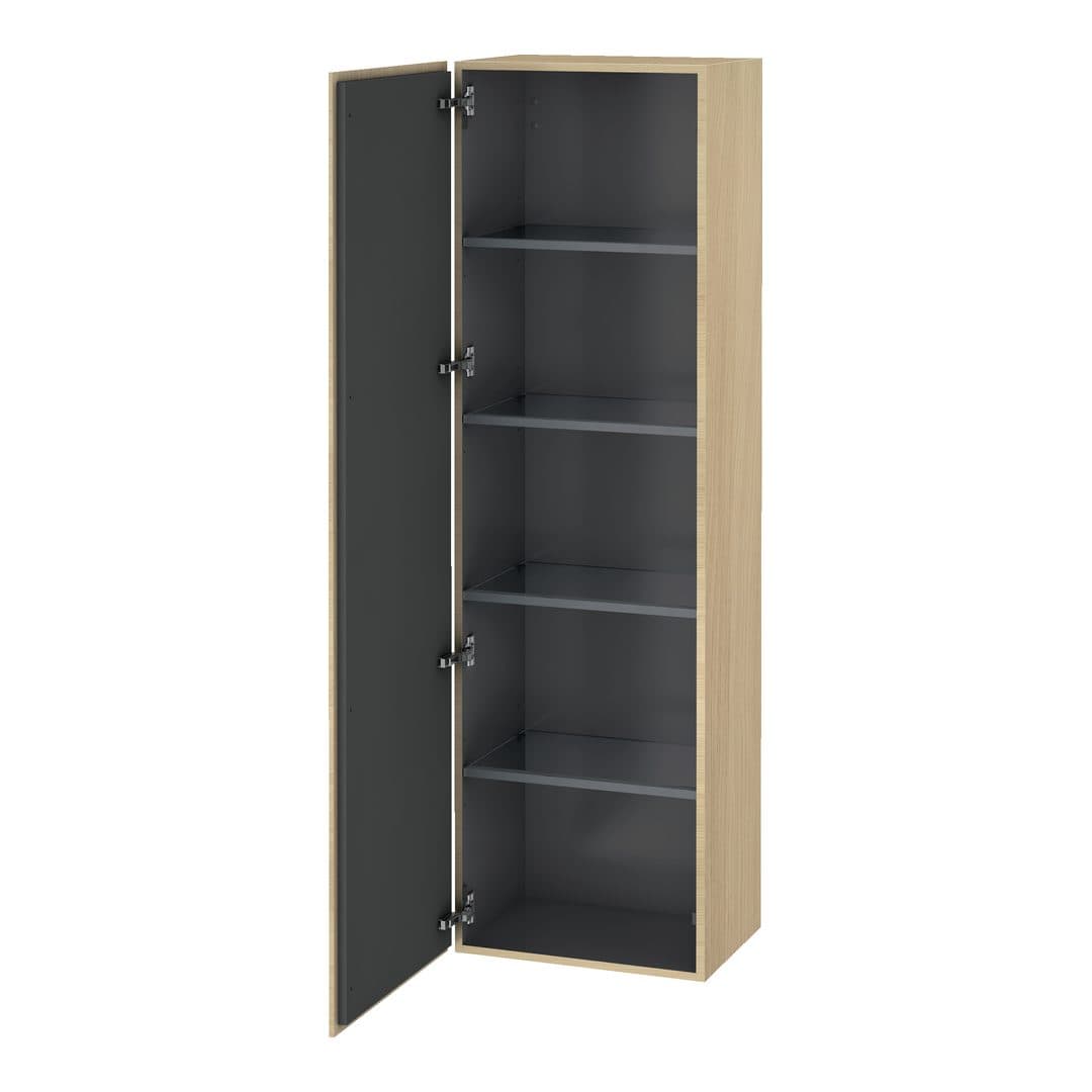 Duravit L-Cube – Κολόνα Μπάνιου – 500 mm, 1 πόρτα, αριστερή, 500 x 363 x 1760 mm – Mediterranean oak Matt, Real wood veneer (LC1181L7171)