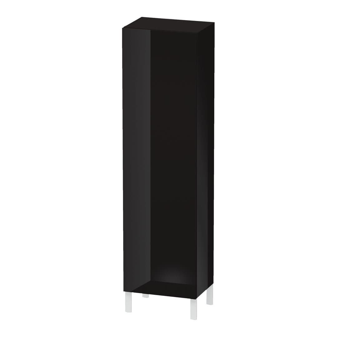 Duravit L-Cube – Κολόνα Μπάνιου – 500 mm, 1 πόρτα, δεξιά, 500 x 363 x 1760 mm – Black High Gloss, Lacquer (LC1181R4040)